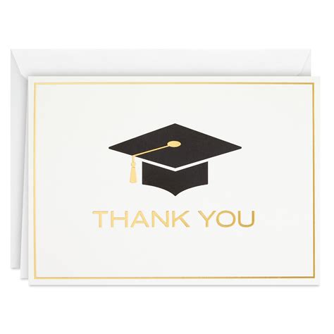 Hallmark Graduation Thank You Cards Graduation Cap 40 Thank You Notes