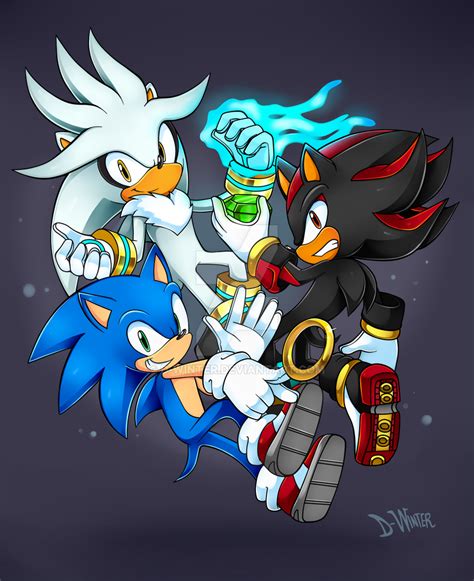 Sonic Silver Shadow Sonic And Shadow Sonic Sonic Heroes