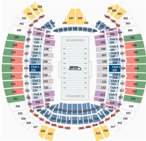 Nfl Stadium Seating Charts Stadiums Of Pro Football