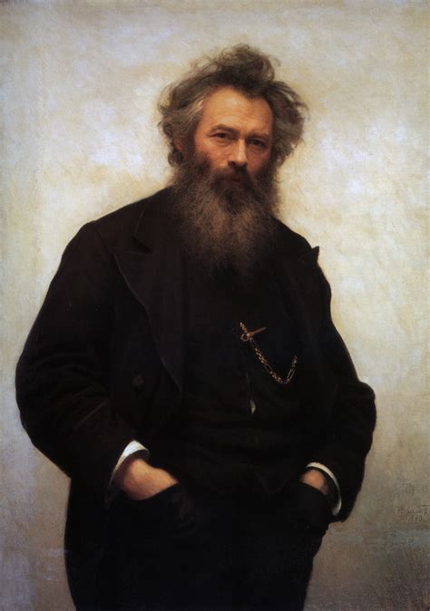 Ivan Nikolayevich Kramskoy Portrait Of I I Shishkin cm Descripción de la obra