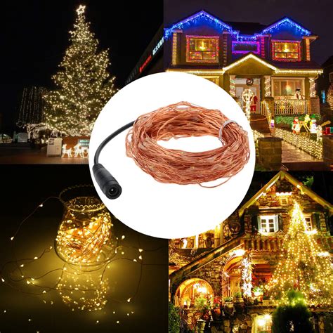 20m66ft 200 Leds Outdoor Copper String Wire Lights