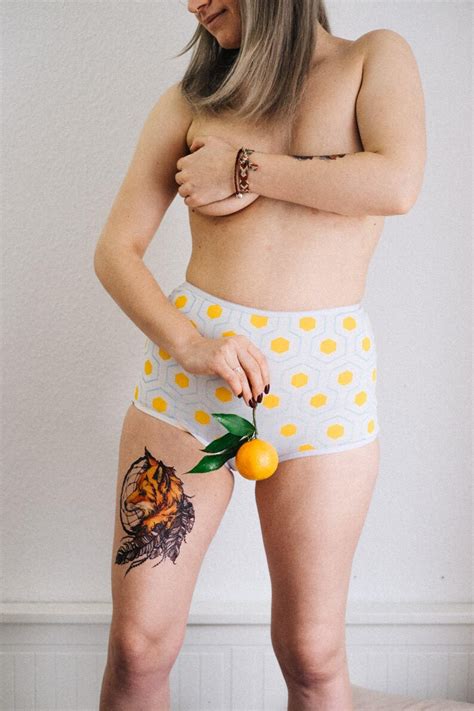 Organic Underwear High Waisted Womens Panties Geometric Etsy