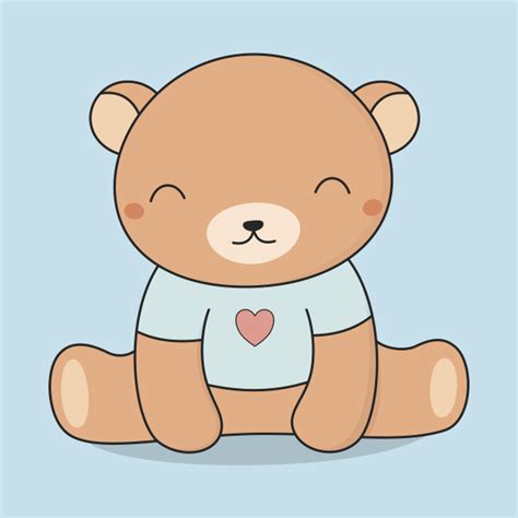 Kawaii Cute Brown Teddy Bear Cute Bear T Shirt Teepublic