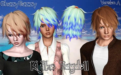 Kijiko Ragdoll Hairstyle Retextured By Chazy Bazzy Sims 3 Hairs