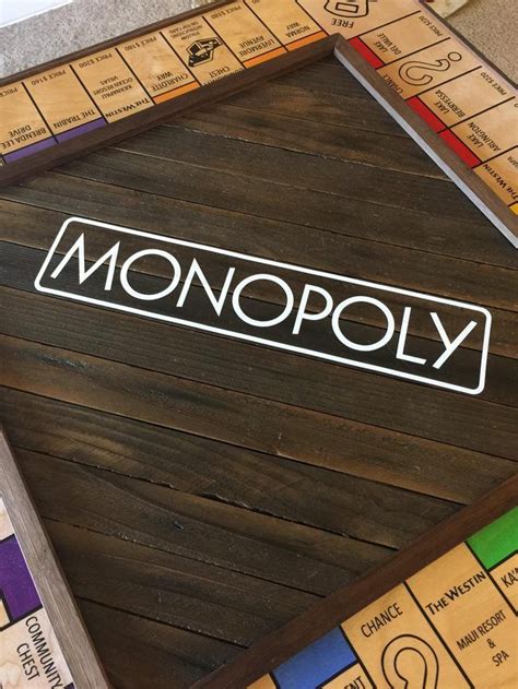 Monopoly Board Proposal Custom Monopoly Homemade Board Games Wood Games