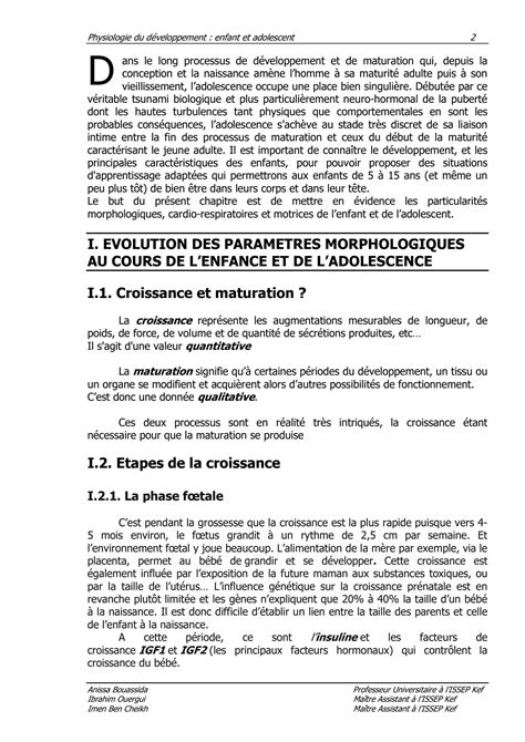 Solution Physiologie Du D Veloppement Corrig Studypool