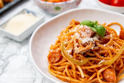 Japanse Ketchup Spaghetti Spaghetti Napolitan Proef Japan