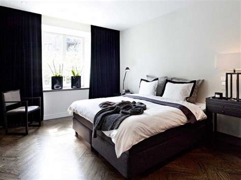30 Stylish Interior Designs With Black Curtains Stylish Bedroom