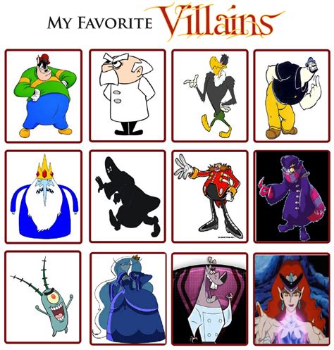 My Top 12 Favorite Villains By Marcospower1996 On Deviantart