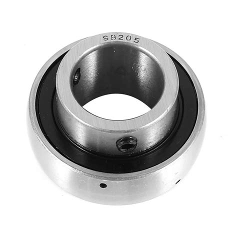 Steel Sb205 1inch Ball Insert Mounted Bearing 25mm X 45mm X 15mm In