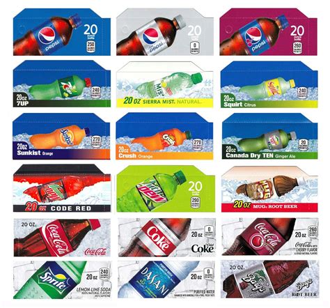 Free Printable Soda Machine Labels