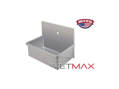 stainless steel surgeon scrub sink single station vetmax®