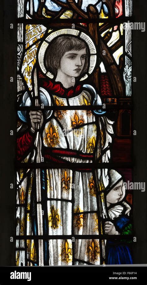 Saint Joan Of Arc Stained Glass By Christopher Whall St