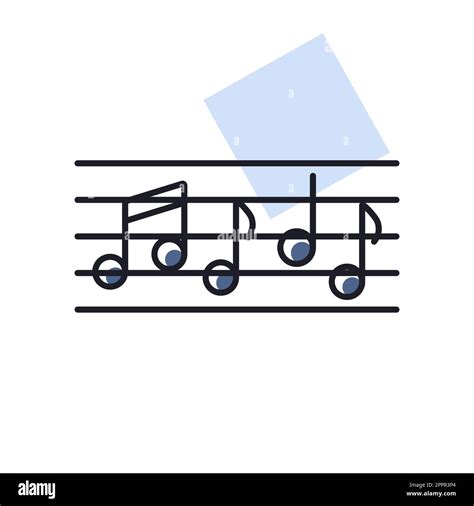 Stave And Music Notes Vector Icon Stock Vector Image And Art Alamy