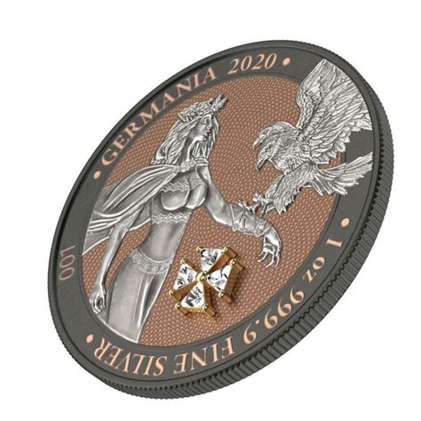 Germania 2020 5 Mark Germania Iron Cross 1 Oz Silver Coin