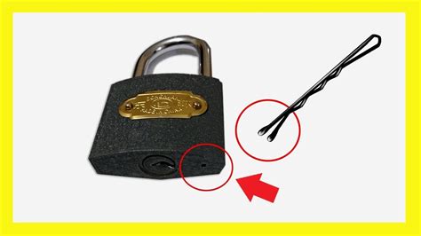 How To Open A Lock Without Key With Hair Pin 🔴 Easy And Simple Method