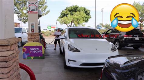 I Spot Tesla At Gas Station Helliarious YouTube