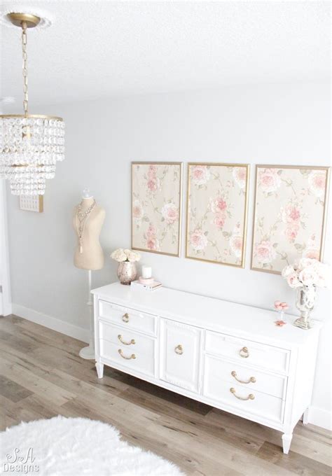 Blush And Gold Glam Office Reveal Chic Home Decor Glam Office Home
