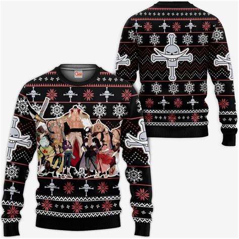 Red Hair Pirates Ugly Christmas Sweater Anime Xmas Ts One Piece