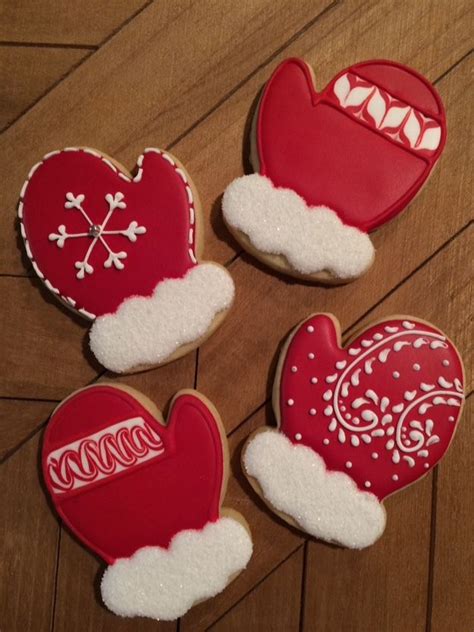 Mitten Cookies Christmas Mitten Cookies Royal Icing Christmas Sugar