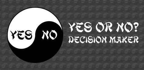 Yes Or No Decision Maker Appstore For Android