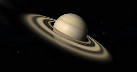 Saturn Animation Planet Rotating Own Orbit Stock Footage Video 100