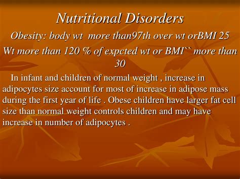 Ppt Nutritional Disorders Powerpoint Presentation Free Download Id