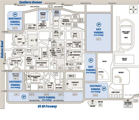 Phoenix College Phoenix College Campus Map