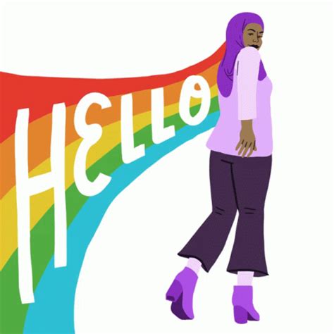 Hello Hi Sticker Hello Hi Hijab Discover Share GIFs