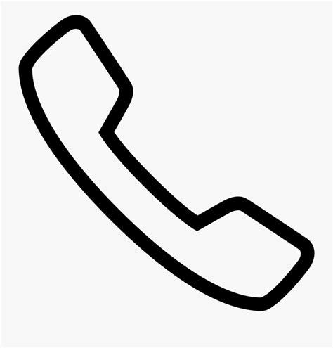 Icono Telefono Png White Phone Icon Vector Free Transparent Clipart