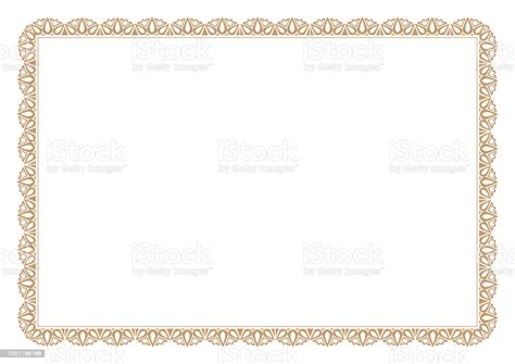 Gold Certificate Of Appreciation Border Stock Illustration Download