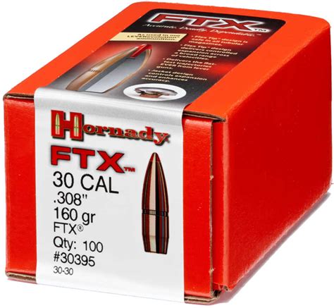 Hornady 30 Caliber Bullets 308 160 Grains Ftx Per 100 30395 71707