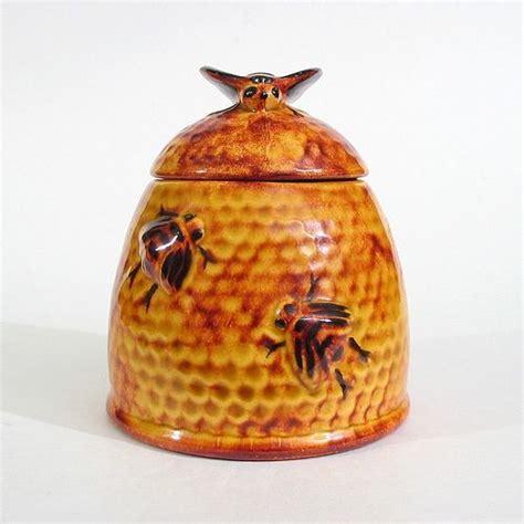 Beehive Honeypot Vintage Ceramic Honey Pot Honey Jar Vintage Ceramic
