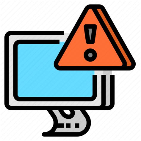 Computer Error Program Warning Icon Download On Iconfinder