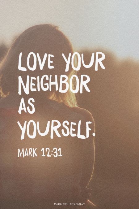 Love Your Neighbor As Yourself Amen Verses About Love