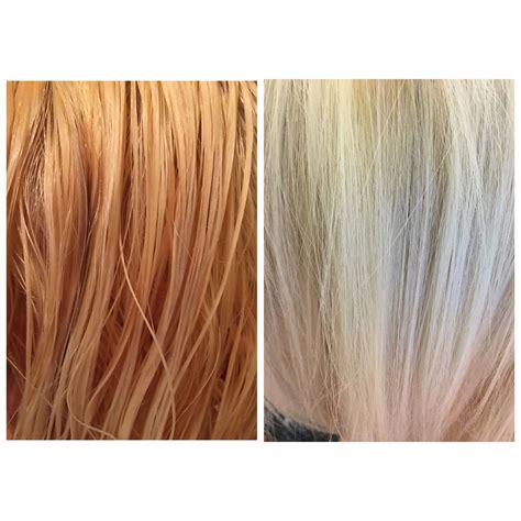 Orange Hair Wella Toner Chart Before And After