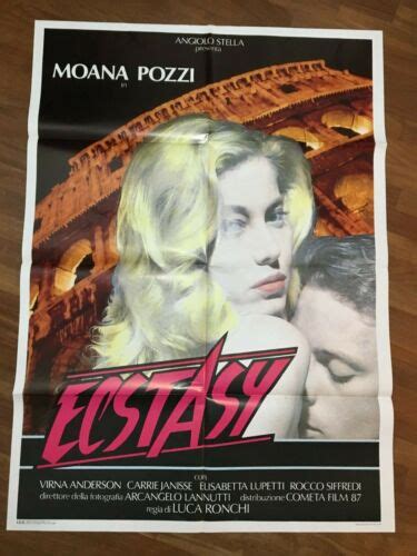 F MANIFESTO 2F Poster Ecstasy Moana Pozzi Rocco Siffredi Sexy Erotico