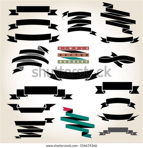 Vintage Banners Set Vector Illustration Stock Vector Royalty Free