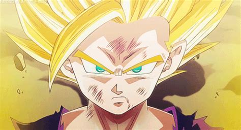 He is the son of goku and chi chi. Dragon Ball Gohan Transformation Ape GIFs - Find & Share on GIPHY