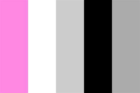 Pink Gray Black Color Palette