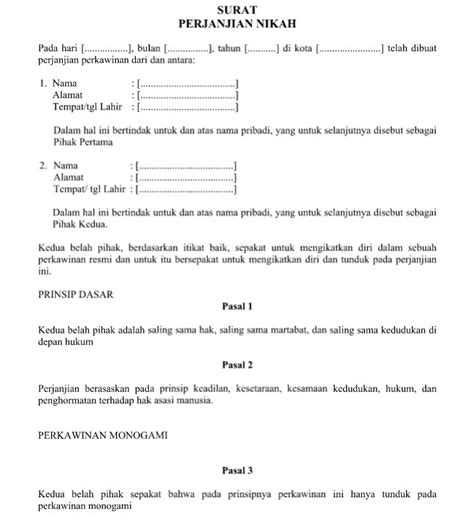 Rb dilaksanakan dalam rangka mewujudkan tata kelola pemerintahan yang baik (good governance). Contoh Surat Perjanjian Sebelum Cerai - Download Contoh ...