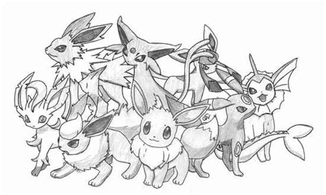 28 Eevee Evolutions Coloring Page In 2020 With Images Pokemon