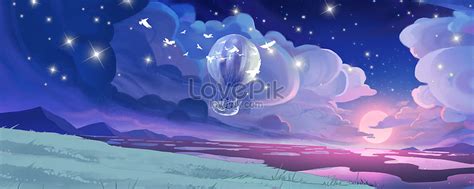 Dream Night Sky Background Creative Imagepicture Free Download