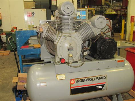 20 Hp Ingersoll Rand T30 Two Stage Air Compressor Rebuilt 2001