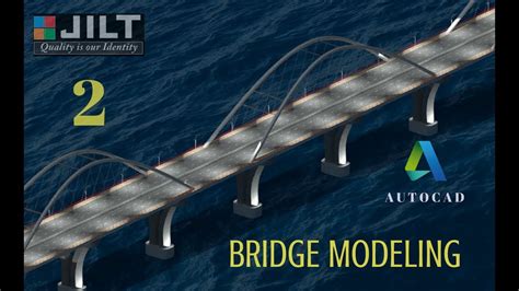 Bridge Modeling Autocad 3d Design 2 Dimensions Given For