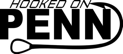 Hooked On Penn Fishing Logo Decal North 49 Decals