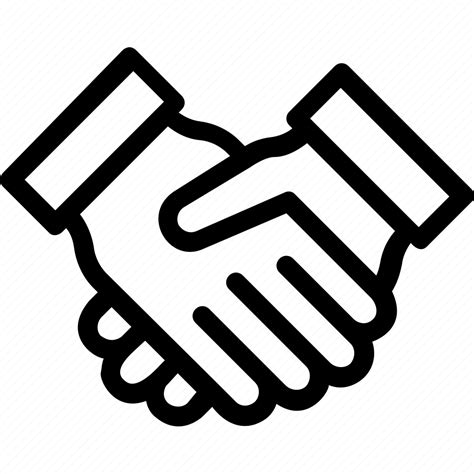 Business Partner Businessmen Deal Relationships Shake Hand Icon