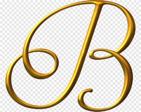 Gold B Letter Letter Alphabet Calligraphy Font Letras Text Writing