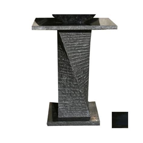 Allstone Kitchen And Bath 3281 In H Polished Black Granite Pedestal