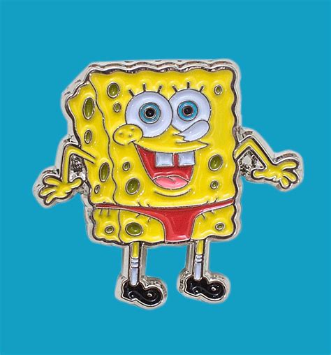 Spongebob Squarepants Swim Enamel Pin From Cakeworthy